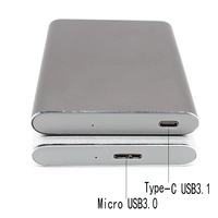 Casing Aluminium Portabel USB 3.1 HDD Penyimpanan Eksternal Hard Disk Drive Eksternal