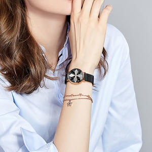 <span class=keywords><strong>Montre</strong></span> pour <span class=keywords><strong>femme</strong></span> tendance en alliage de haute qualité SK, avec cadran bleu en quartz, strass en moissanite, bracelet en maille milanaise tendance - Product Image 5