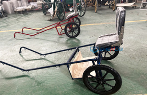 Nueva venta directa de fábrica de carros de pony no motorizados, carros tirados por caballos, 2 ruedas personalizables, 4 ruedas, carros de Maratón - Product Image 3