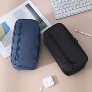 Large Capacity Plastic PVC Durable Pencil Case Learning Supplies Multi Functional Student Pen <b>Bag</b> for <b>School</b> Students - Product Image 4