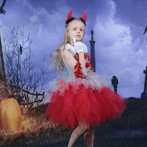 Kids Girls <strong>Circus</strong> Clown Cosplay Dress Sleeveless Mesh Tutu <strong>Theme</strong> Party Carnival Role Play Stage Performance Halloween <strong>Costume</strong> - Product Image 2