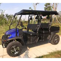 4 seater golf buggy cart,gas UTV with rear box