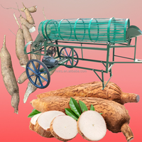 Machine à décaper le taro de manioc entièrement automatique Trancheuse éplucheuse de tapioca 220V avec composant de moteur à noyau