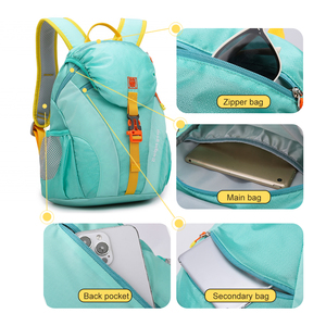 <span class=keywords><strong>Sac</strong></span> à dos de randonnée pour enfants en gros, multicolore, tendance, grande capacité, imperméable, fermeture éclair réglable - Product Image 4