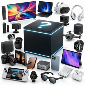 กล่องสุ่มสินค้าขั้นสูงของ Amazon  ประกอบด้วย <span class=keywords><strong>iPhone</strong></span> สมาร์ทวอทช์ หูฟังไร้สาย หูฟังแบบมีสาย จอภาพพกพา ปากกาเลเซอร์ จอโปรเจคเตอร์ เครื่องสแกน - Product Image 1
