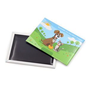 Aimant en tôle magnétique avec logo personnalisé Cadeaux promotionnels bon marché Logo d'entreprise Aimant de réfrigérateur personnalisé avec photo - Product Image 2