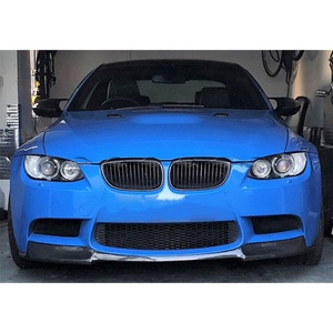 Aileron avant en carbone de type V, spoiler, séparateur, lèvre de pare-chocs avant pour BMW E92 E93 M3 2008-2013 - Product Image 1