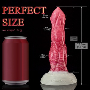 N5034 Beast <b>Dildo</b> G-Spot Friction Vaginal Massager Anal Plug Monster Muscle Line Penis Soft Silicone <b>Dildo</b> Sex Toys Wholesale - Product Image 5