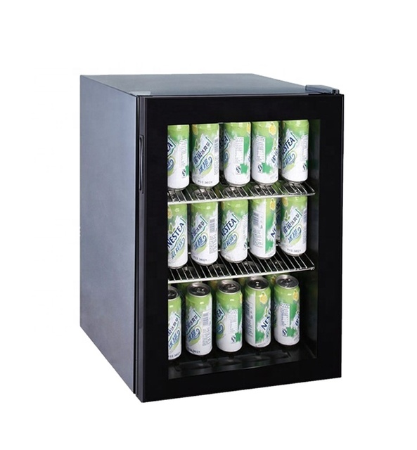 For Candor 62L Compressor Wine Fridge Stainless Steel Mini Bar/Beverage Cooler Electric Display for Household or Hotel Use