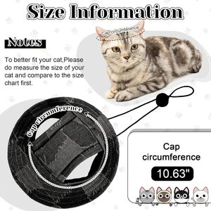 Sombrero con Orificio para las Orejas, Mini Sombrero de Sol para Gatitos, Gorra de Vaquero para Mascotas, <span class=keywords><strong>Chihuahua</strong></span>, Gorra para Escalar al Aire Libre, Sombreros para Fiestas de Cumpleaños, Halloween - Product Image 3