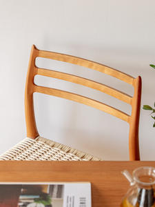 Chaise de salle <span class=keywords><strong>à</strong></span> manger de luxe au design scandinave demi-<span class=keywords><strong>maison</strong></span> en vente bois de rotin moderne pour salon/cuisine - Product Image 3