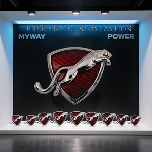 Emblema Cromado 3D <span class=keywords><strong>de</strong></span> ABS para Vehículo con Logo Personalizado <span class=keywords><strong>de</strong></span> Bajo Pedido Mínimo, Insignia para Coche para Crear Tu Propio Diseño - Product Image 3