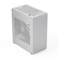 Caja de PC MINI para Oficina A07 con Cable de Extensión GPU PCIe 3.0, Caja Horizontal Pequeña Compatible con Fuente de Alimentación Pequeña de 1U