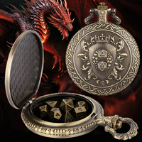 Vintage Steampunk Schild Metall-Würfelbox & Mini Polyedrisches Würfelset für D-N-D Rollenspiele Brettspiele Zubehör Party-Geschenke