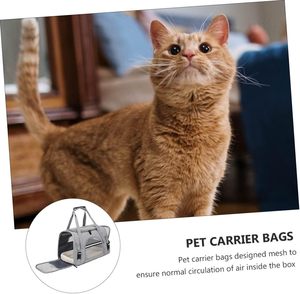 Foldable Nylon Pet Carrier Bag <b>Cat</b> and Dog <b>Backpack</b> with Zipper Closure Portable Breathable Rubber Mesh <b>Cat</b> Dog <b>Backpacks</b> - Product Image 6