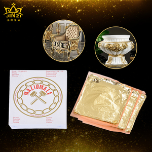 16x16cm fogli di 10000 italiano imitazione lamina d'oro foglia foglia d'oro foglia d'argento dorato per il soffitto mobili cornice Deco - Product Image 1