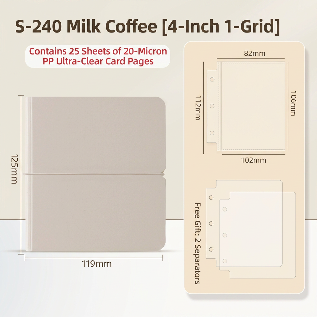4-inch (including 25 pages of PP inner pages) 100 books/box