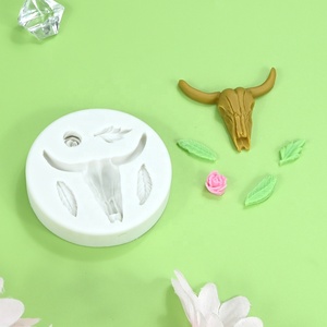 Moldes <span class=keywords><strong>de</strong></span> Silicona con Forma <span class=keywords><strong>de</strong></span> Cabeza <span class=keywords><strong>de</strong></span> Toro AK para <span class=keywords><strong>Fondant</strong></span>, Chocolate, Caramelos, Arcilla, Plastilina, Herramientas para Niños, Decoración <span class=keywords><strong>de</strong></span> Pasteles, Repostería - Product Image 2