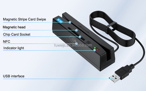 YL160 4-in-1 스마트 카드 리더 라이터 지원 마그네틱 스트라이프 카드 IC NFC/<span class=keywords><strong>RFID</strong></span> 칩 <span class=keywords><strong>PSAM</strong></span> 카드 - Product Image 3