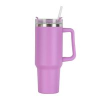Thermos en acier inoxydable 304 de 40 oz, tasse de voiture de nouvelle génération avec poignée, gobelet portable pour glace, gobelet à bec