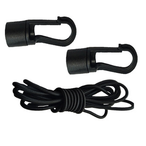 Corde élastique de camping en plein air de 7 mm avec double crochet, mousqueton en nylon pour la fixation de tentes et la fixation d'équipements, utilisable en toutes saisons - Product Image 3