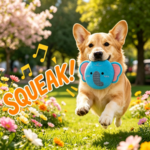 Jouet pour animaux <span class=keywords><strong>de</strong></span> compagnie en forme d'éléphant bleu <span class=keywords><strong>de</strong></span> dessin animé, couineur, surface gaufrée, jouet en peluche pour <span class=keywords><strong>chien</strong></span>, soulage l'<span class=keywords><strong>anxiété</strong></span> <span class=keywords><strong>de</strong></span> <span class=keywords><strong>séparation</strong></span> pour l'entraînement des animaux <span class=keywords><strong>de</strong></span> compagnie - Product Image 3