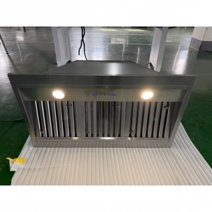 Campana Extractora de Cocina de 34 Pulgadas, 900 CFM, Integrada, Cuerpo de Acero Inoxidable, Deflector, Iluminación LED Eléctrica, Control Táctil Suave para Hoteles y Hogares - Product Image 2