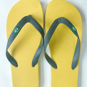 <span class=keywords><strong>Chanclas</strong></span> Unisex con Estampado de Bandera de <span class=keywords><strong>Brasil</strong></span> y Logotipo Personalizado, Sandalias de Playa de Verano con Punta Abierta, Antiolor y Ligeras para Hombre y Mujer, Primavera - Product Image 1