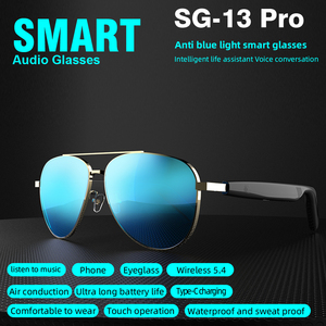 2025 Novo SG13 Pro Smart Sports Fones De Ouvido com Microfone Estéreo Sem Fio À Prova D' Água Touch Control Óculos De Sol para Homens e Mulheres - Product Image 2
