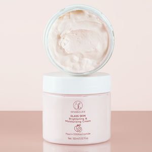 Crème Visage Éclaircissante Marque Blanche Soins de la Peau Coréens Effet Peau de Verre Anti-Taches Brunes Éclat Pêche 70% Niacinamide - Product Image 1