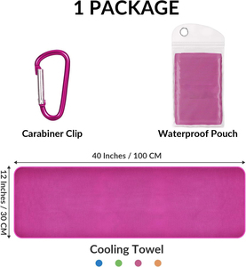 Accesorios de enfriamiento de verano, toallas de enfriamiento de secado rápido para gimnasio, spa, toalla deportiva de microfibra, logotipo personalizado - Product Image 6