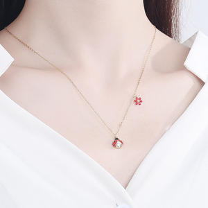 Joyería Fina, Collar con Colgante de Huevo de Animalito en Plata de Ley 925 para Mujer - Product Image 5