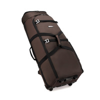Tas Bowling Olahraga 3 Bola Custom dengan Roda, Kompartemen Sepatu Terpisah, Kapasitas Ultra Besar, Tas Troli 29" (Roda Tetap)