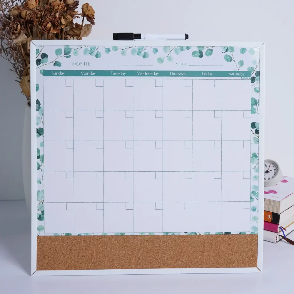 Магнитный ежемесячный календарь комбинированная доска ежемесячный планировщик доска из пробки для украшения дома
