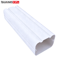Kit de couverture décorative en PVC blanc de 3 et 4 pouces pour unité extérieure de climatiseur mini-split sans conduit et ensemble de conduites