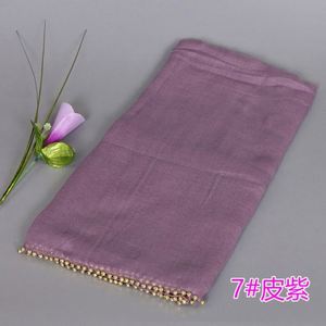 Pañuelo Hijab Musulmán de Viscosa Árabe Liso al por Mayor para Mujer con Piedras - Product Image 4