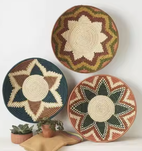 Tre truyền thống dệt kỹ thuật màu tự nhiên tường giỏ macrame kim loại trang trí nội thất vẫn còn sống mô hình tường nghệ thuật - Product Image 4