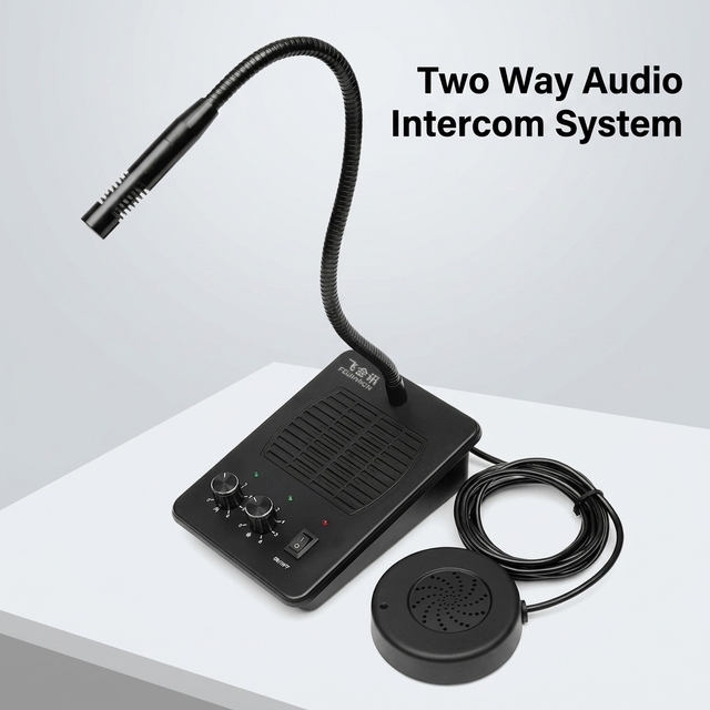 Feijinxun FJX-666 Noise-Free Two Way Audio Intercom Window Public Interphone System for Bank Hospital Counter Restaurant