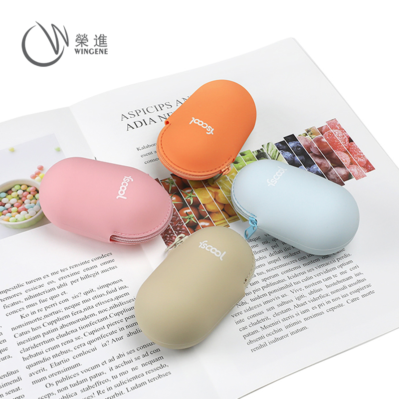 Заводской изготовленный на заказ кошелек с брелоком на молнии маленький силиконовый мешочек для монет мягкий мини кошелек для монет