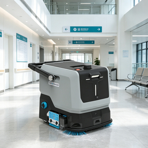 Fregadora de Pisos Autónoma Pequeña Sparkoz TN10 Pro, Funcionamiento Silencioso <65dB, <span class=keywords><strong>Robot</strong></span> de Limpieza Comercial para Edificios de Oficinas - Product Image 1