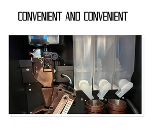 เครื่องจำหน่ายกาแฟเอสเพรสโซ่สดแบบบดใหม่ รับชำระด้วยเหรียญ ธนบัตร และคิวอาร์โค้ด สำหรับใช้บนโต๊ะสำนักงาน - Product Image 6