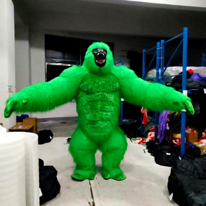 वयस्कों के लिए शेंगची इंफ्लेटेबल ग्रीन गोरिल्ला मस्कट पोशाक 2 मीटर/2.6 मीटर/3 मीटर पार्टी सूट इंफ्लेटेबल गोरिल्ला - Product Image 1