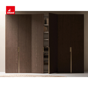 Allandgroup <strong>Slim</strong> Modular Custom Storage Solution for Compact Spaces <strong>Wardrobe</strong> with Elegant Wood Grain Finishes Design - Product Image 2