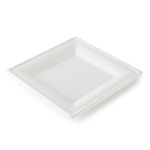 Disposable <strong>Compostable</strong> 9 Inch <strong>Plates</strong> White 9 Biodegradable Dinnerware <strong>Plates</strong> Pulps Bagasse for Restaurant Wholesale Party Events - Product Image 4