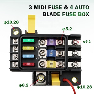 Bloque de Fusibles Blue Sea 7725 Safety HUB 100 RBS, Bloque de Fusibles de 7 Circuitos con Protección de Encendido, 3x MIDI/<span class=keywords><strong>AMI</strong></span> + 4x ATO/ATC - Product Image 4