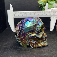 Vente en gros de crânes en cristal Statues de tête Figurines Aura Sphalérite Crânes pour Halloween Cadeaux de décoration