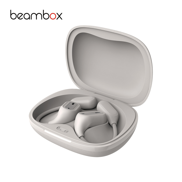 2026 Beambox OpenFit2 Sport Headset for 5.3 IPX5 Waterproof Bone Conduction Earphone ENC Low Latency 5-10 Hours Playtime