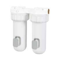 Pré-filtre à eau à boîtier facile pour l'eau potable filtrée avec bidon de robinet et système de raccords de purificateur sous l'évier