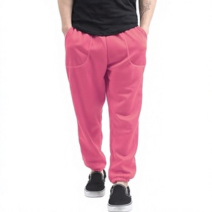 Pantalon de jogging léger et respirant pour homme en twill 100 % coton noir, taille élastique, braguette zippée, poches latérales, idéal printemps - Product Image 5