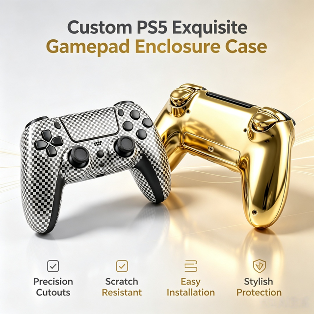 2026 Splendor Glossy Wireless Plastic Injection Control Handle Housing Custom PS5 Exquisite Gamepad Enclosure Case